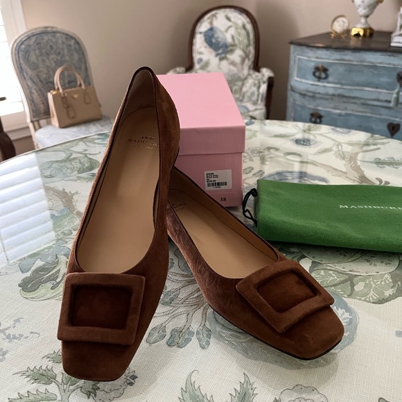 ANN MASHBURN Shoes - ♥️SOLD♥️ Ann Mashburn Brown Suede Buckle Shoes